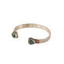Nepalese Bangle - Double Teardrop Stone