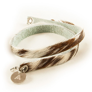 Wrips - Cow Print - Double Wrap Bracelet Mixed