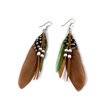Feather Beads Earring 