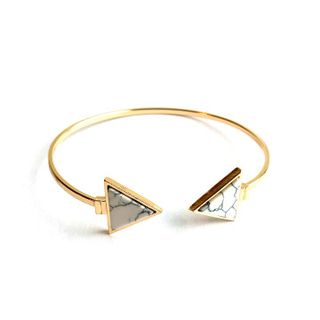 Stone Triangle Bracelet