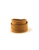 Leather Ring Brown Back