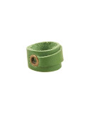 Leather Ring Green Side