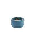 Leather Ring Royal Blue Back