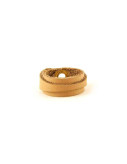 Leather Ring Slim Light Brown Back