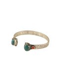 Nepalese Bangle - Double Round Stone