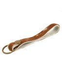 Likey - Cow Print Leather Keychain Brown