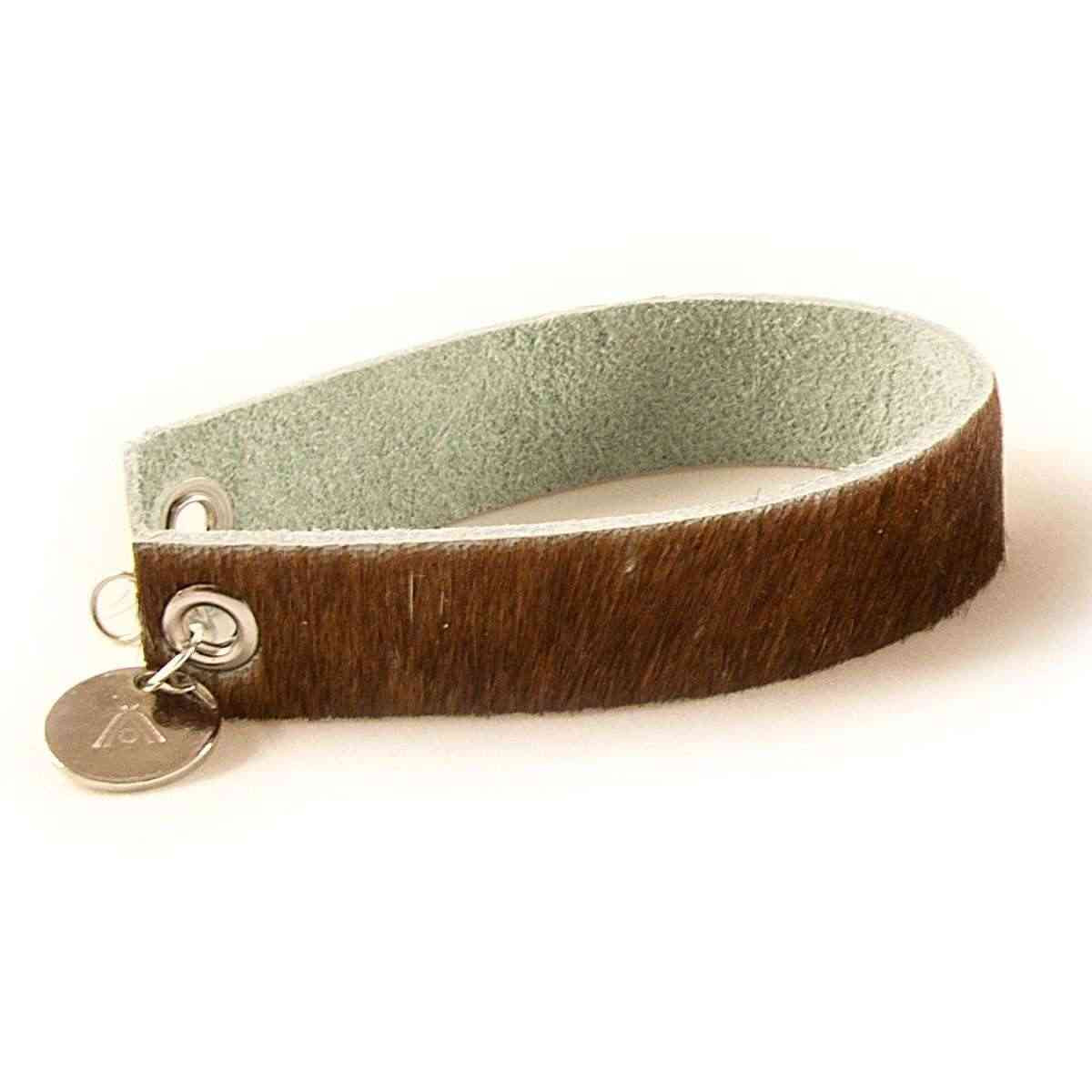 Wrips - Cow Print Brown - Single Wrap Bracelet