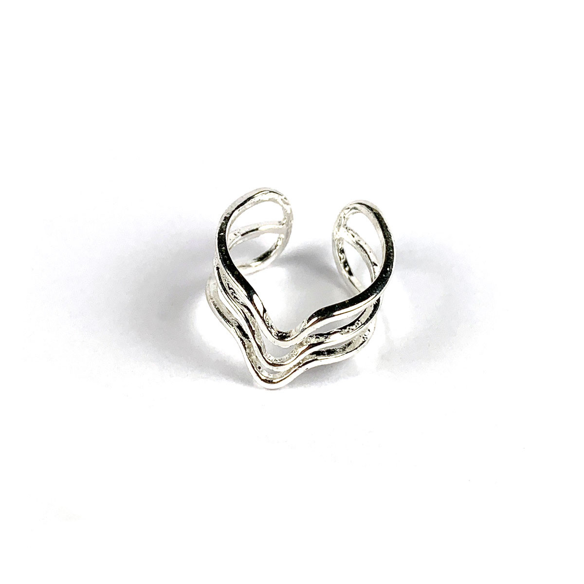 Sound Wave Ring Silver