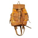 Moroccan Kilim Leather Backpack