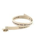 White Custom Engraved Leather Bracelet - Double Wrap