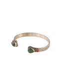 Nepalese Bangle - Double Teardrop Stone
