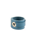 Leather Ring Royal Blue Side