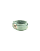 Leather Ring Slim Baby Blue Side