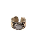 Nepalese Ring - Single White Stone