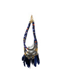 Boho Feather Collier Blue