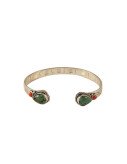 Nepalese Bangle - Double Teardrop Stone