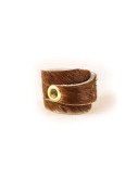 Cow Ring Slim Brown Front
