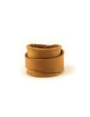 Leather Ring Brown Back