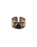 Nepalese Ring - Single Black Stone