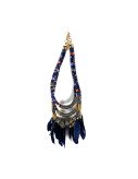 Boho Feather Collier Blue
