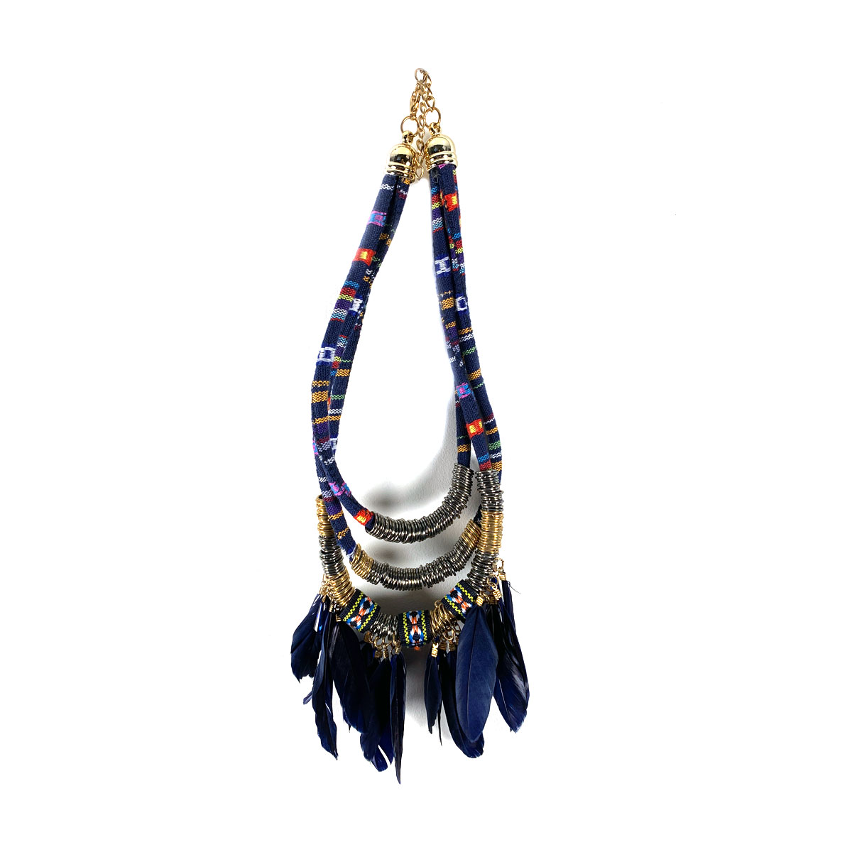 Boho Veren Collier Blauw huismerk kopen in de aanbieding Boho Veren Collier Blauw huismerk kopen in de aanbieding
